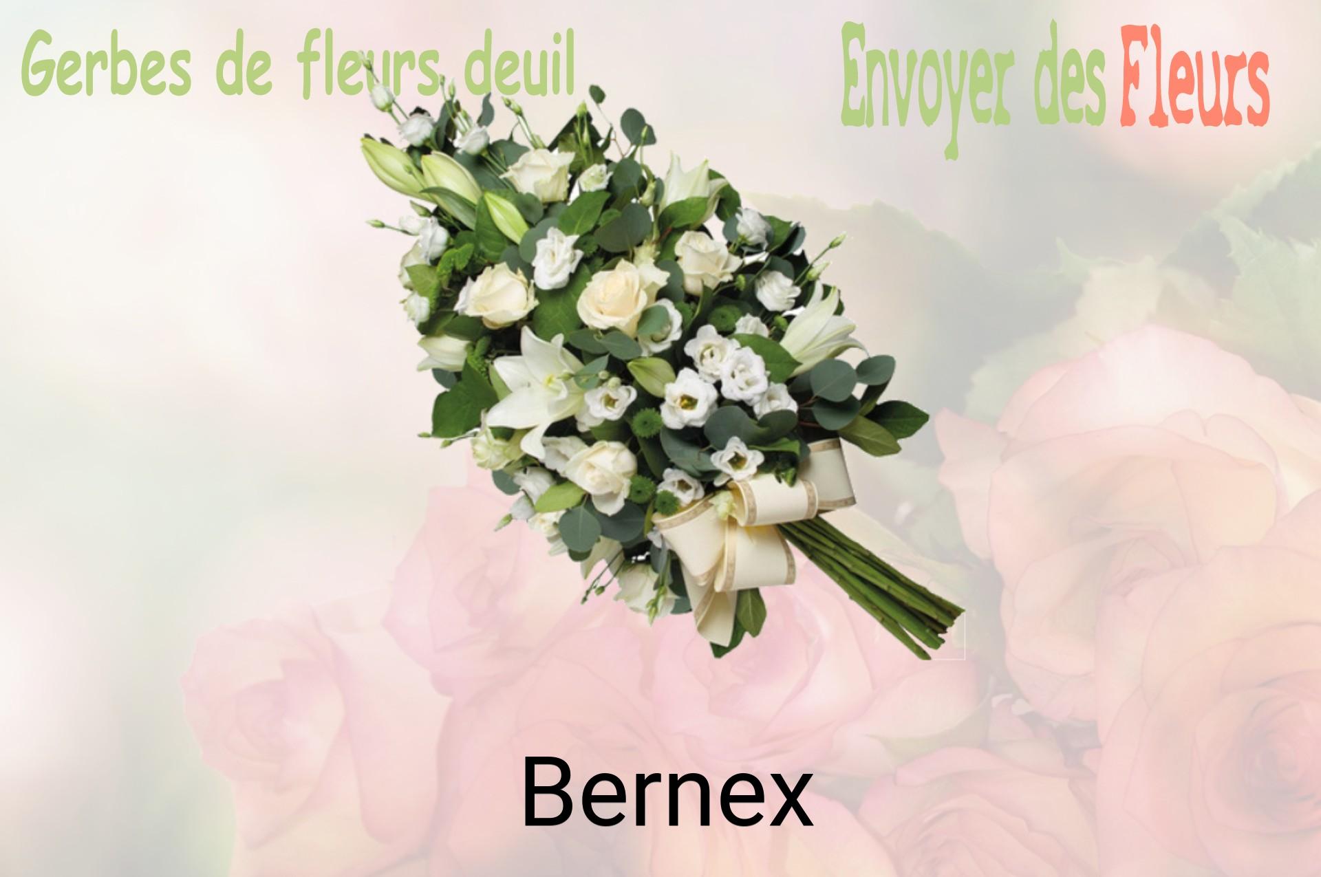 Gerbe de fleurs de deuil livrée à Bernex